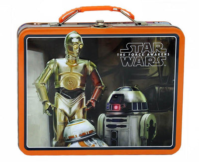 Star Wars Episode Vii Black/Orange Tin Lunch Box - crazydecor