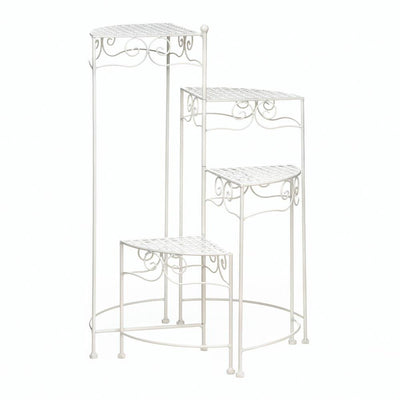 White 4-Tier Plant Stand - DreamyDecor