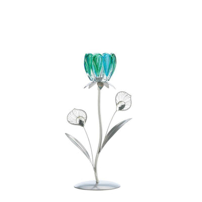 Peacock Bloom Candle Holder - crazydecor