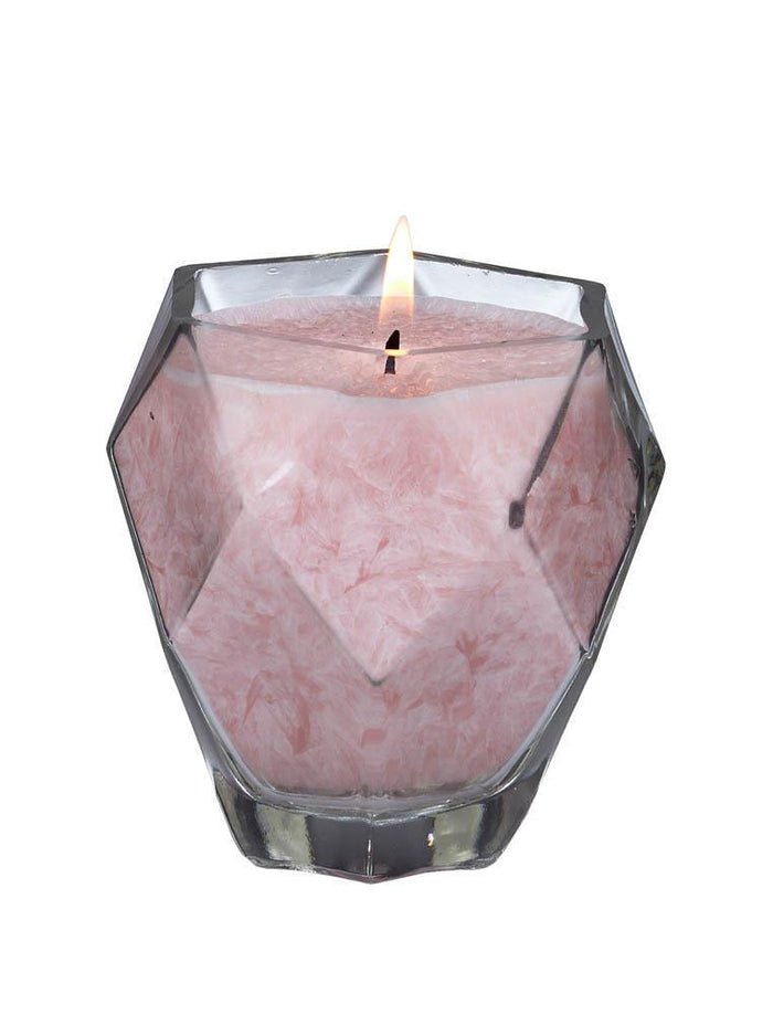 Rose Quartz Jewel Glass Candle - crazydecor