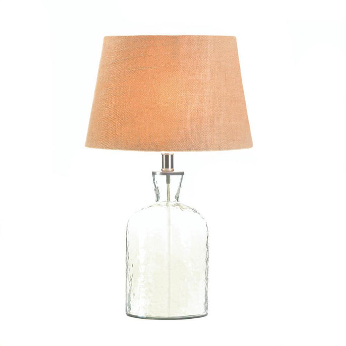 Hammered Glass Jug Lamp - crazydecor