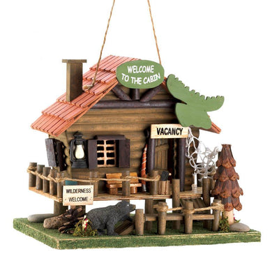 Woodland Cabin Birdhouse - DreamyDecor