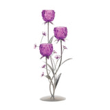 Fuchsia Blooms Candle Holder - crazydecor