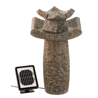 Temple Solar Water Fountain - crazydecor