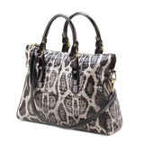 High Fashion Snake Skin Tote Handbag - crazydecor