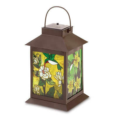 Solar Powered Floral Lantern - crazydecor