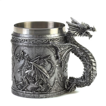 Stainless Steel Dragon Mug - crazydecor