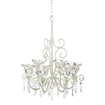 Crystal Blooms Candle Chandelier - crazydecor