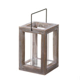 Weathered Wooden Garden Lantern - DreamyDecor