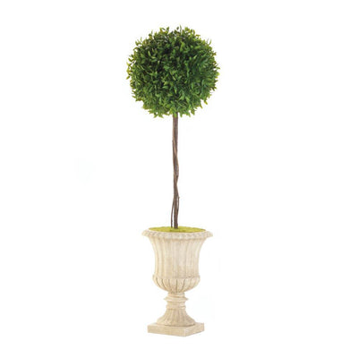 29" Topiary In White Planter - crazydecor