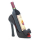 Black Peep Toe Shoe Wine Holder - crazydecor