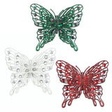 Festive Butterfly Christmas Ornament Set - crazydecor