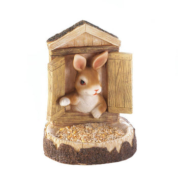 Bunny Wall Hanging Bird Feeder - crazydecor