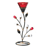 Ruby Blossom Tealight Holder - crazydecor