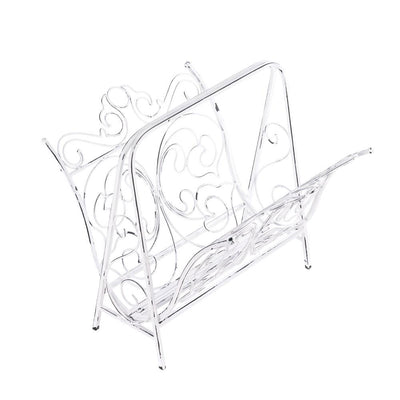 Vintage Magazine Rack - White - DreamyDecor