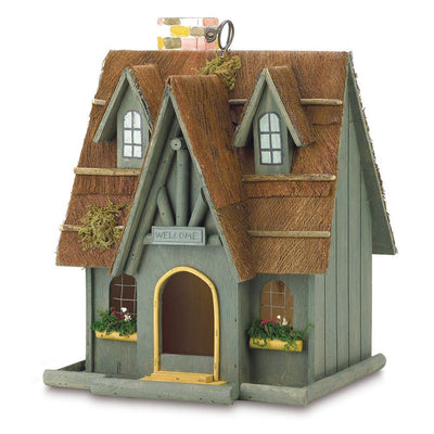 Thatched Cottage Birdhouse - crazydecor