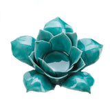 Blue Lotus Tealight Candle Holder - crazydecor