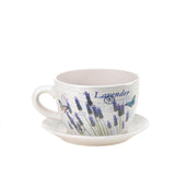 Lavender Fields Teacup Planter - crazydecor