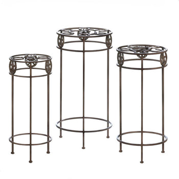 Lonestar Horseshoe Plant Stand Trio Set - crazydecor