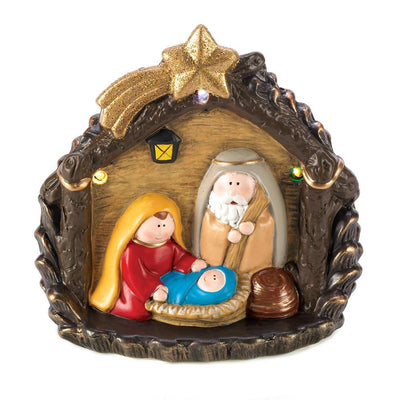 Lighted Large Nativity Figurine - crazydecor