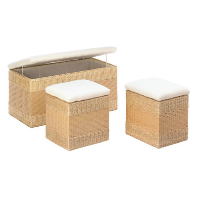 Woven Natural Nesting Storage Trunks - DreamyDecor