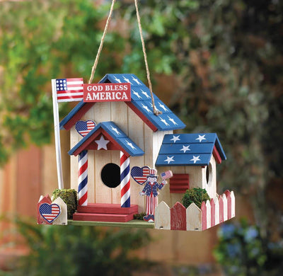 Patriotic Birdhouse - crazydecor