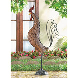 Metal Sculpture Rooster - crazydecor