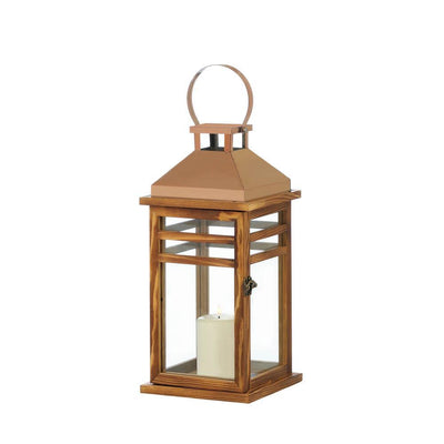 Contemporary Rose Gold Top Lantern - crazydecor