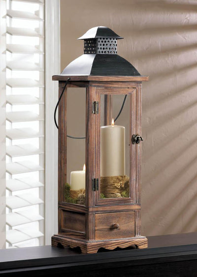 Mount Vernon Wooden Lantern - Large - crazydecor