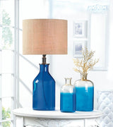 Blue Bottle Table Lamp - crazydecor