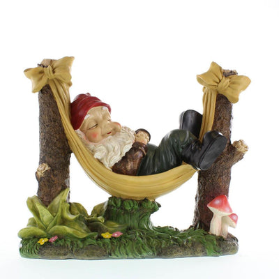 Slumbering Gnome Garden Statue - crazydecor