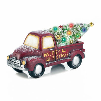 Lighted Christmas Truck Decor - crazydecor