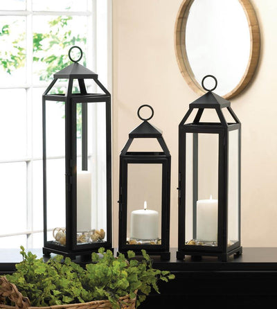 Lean & Sleek Candle Lantern (M) - crazydecor