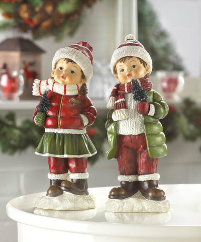 Holly & Noel Christmas Holiday Figurines - crazydecor