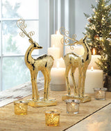 Golden Dasher Reindeer Statue - crazydecor