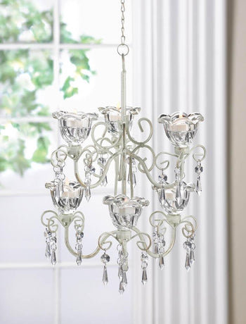 Crystal Blooms Double Chandelier - crazydecor
