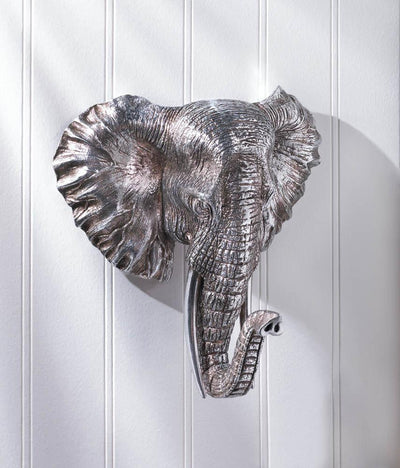 Sensational Elephant Bust Plaque - crazydecor