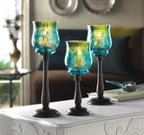 Mediterranean Candle Holder Trio - crazydecor