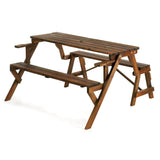 Rustic Convertible Garden Table - crazydecor