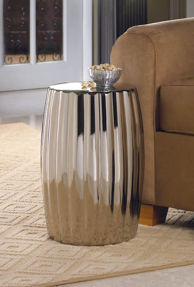 Silver Decorative Stool - crazydecor