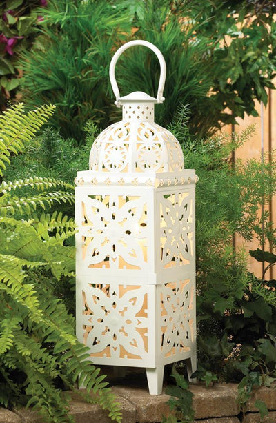 Giant White Medallion Lantern - crazydecor