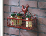 Red Rooster Single Wall Rack - crazydecor