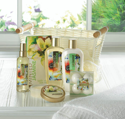 Minted Jasmine Spa Gift Basket - crazydecor