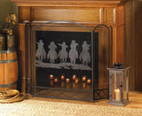 Cowboy Round-Up Fireplace Screen - crazydecor