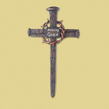 Crown Of Thorns Nail Cross - crazydecor