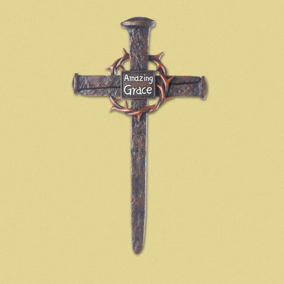 Crown Of Thorns Nail Cross - crazydecor