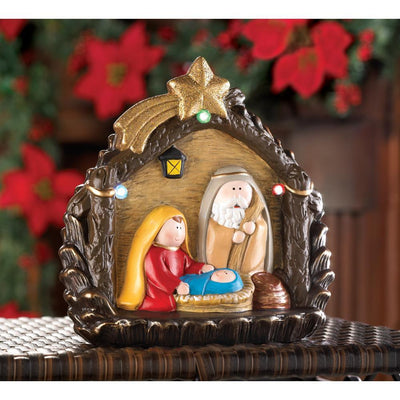 Lighted Large Nativity Figurine - crazydecor