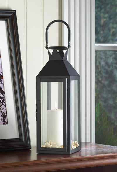 Black Manhattan Candle Lantern - crazydecor