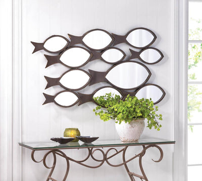 School Of Fish Wall Mirror - crazydecor