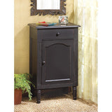 Antiqued Black Wood Cabinet - crazydecor